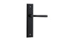 Iver Annecy Door Lever Shouldered Latch Pair, Passage Kit, Privacy Kit , Entrance Kit with High Security Lock -Matt Black