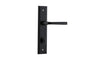 Iver Annecy Door Lever Shouldered Latch Pair, Passage Kit, Privacy Kit , Entrance Kit with High Security Lock -Matt Black