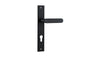 Iver Bronte Door Lever Rectangular Latch Pair, Passage Kit, Privacy Kit , Entrance Kit with High Security Lock - Matt Black