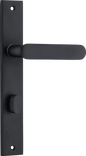 Iver Bronte Door Lever Rectangular Latch Pair, Passage Kit, Privacy Kit , Entrance Kit with High Security Lock - Matt Black