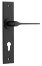 Iver Como  Door Lever Chamfered Latch Pair, Passage Kit, Privacy Kit , Entrance Kit with High Security Lock -Matt Black