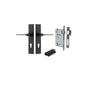 Iver Como  Door Lever Chamfered Latch Pair, Passage Kit, Privacy Kit , Entrance Kit with High Security Lock -Matt Black