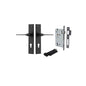 Iver Como  Door Lever Chamfered Latch Pair, Passage Kit, Privacy Kit , Entrance Kit with High Security Lock -Matt Black