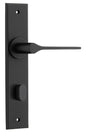 Iver Como  Door Lever Chamfered Latch Pair, Passage Kit, Privacy Kit , Entrance Kit with High Security Lock -Matt Black