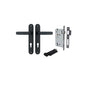 Iver Bronte Door Lever Oval Latch Pair, Passage Kit, Privacy Kit , Entrance Kit with High Security Lock - Matt Black