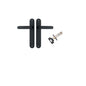 Iver Bronte Door Lever Oval Latch Pair, Passage Kit, Privacy Kit , Entrance Kit with High Security Lock - Matt Black