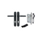 Iver Berlin Door Lever Oval Latch Pair, Passage Kit, Privacy Kit , Entrance Kit with High Security Lock - Matt Black