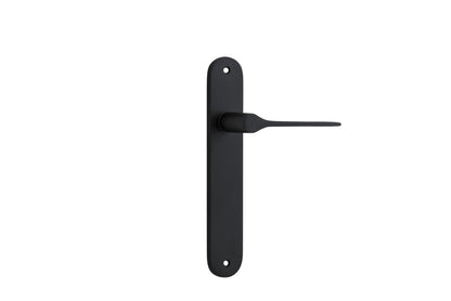 Iver Como  Door Lever Oval Latch Pair, Passage Kit, Privacy Kit , Entrance Kit with High Security Lock -Matt Black