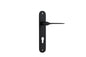 Iver Como  Door Lever Oval Latch Pair, Passage Kit, Privacy Kit , Entrance Kit with High Security Lock -Matt Black