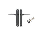 Iver Como  Door Lever Oval Latch Pair, Passage Kit, Privacy Kit , Entrance Kit with High Security Lock -Matt Black