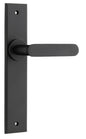 Iver Bronte Door Lever Chamfered Latch Pair, Passage Kit, Privacy Kit , Entrance Kit with High Security Lock - Matt Black