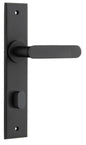 Iver Bronte Door Lever Chamfered Latch Pair, Passage Kit, Privacy Kit , Entrance Kit with High Security Lock - Matt Black