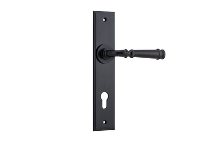 Iver Verona Door Lever Chamfered Latch Pair, Passage Kit, Privacy Kit , Entrance Kit with High Security Lock -Matt Black