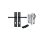 Iver Verona Door Lever Chamfered Latch Pair, Passage Kit, Privacy Kit , Entrance Kit with High Security Lock -Matt Black