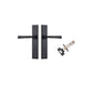 Iver Verona Door Lever Chamfered Latch Pair, Passage Kit, Privacy Kit , Entrance Kit with High Security Lock -Matt Black