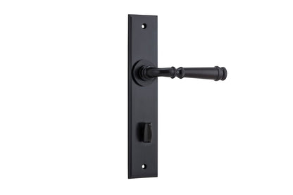 Iver Verona Door Lever Chamfered Latch Pair, Passage Kit, Privacy Kit , Entrance Kit with High Security Lock -Matt Black