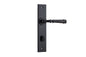 Iver Verona Door Lever Chamfered Latch Pair, Passage Kit, Privacy Kit , Entrance Kit with High Security Lock -Matt Black