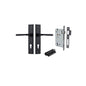 Iver Annecy Door Lever Chamfered Latch Pair, Passage Kit, Privacy Kit , Entrance Kit with High Security Lock -Matt Black