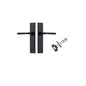 Iver Annecy Door Lever Chamfered Latch Pair, Passage Kit, Privacy Kit , Entrance Kit with High Security Lock -Matt Black