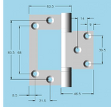 Lohala Hinge Stainless Steel 304 ,2BB Fast Fix 100mm x 60mm Special