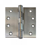 Lohala Hinge Stainless Steel 304 ,2BB Heavy Duty 100mm x100mm x 3.0mm & 100mm x 75mm x 3.0mm Fixed Button Pin Satin