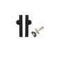 Iver Guildford Door Knob Rectangular Latch Pair, Passage Kit, Privacy Kit , Entrance Kit with High Security Lock - Matt Black