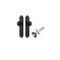 Iver Paddington  Door Knob Shouldered Latch Pair, Passage Kit, Privacy Kit , Entrance Kit with High Security Lock - Matt Black