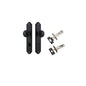 Iver Paddington  Door Knob Shouldered Latch Pair, Passage Kit, Privacy Kit , Entrance Kit with High Security Lock - Matt Black
