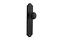 Iver Cambridge Door Knob Shouldered Latch Pair, Passage Kit, Privacy Kit , Entrance Kit with High Security Lock - Matt Black