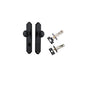 Iver Cambridge Door Knob Shouldered Latch Pair, Passage Kit, Privacy Kit , Entrance Kit with High Security Lock - Matt Black