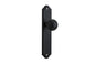 Iver Guildford Door Knob Shouldered Latch Pair, Passage Kit, Privacy Kit , Entrance Kit with High Security Lock -Matt Black