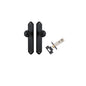 Iver Guildford Door Knob Shouldered Latch Pair, Passage Kit, Privacy Kit , Entrance Kit with High Security Lock -Matt Black