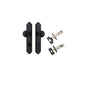 Iver Guildford Door Knob Shouldered Latch Pair, Passage Kit, Privacy Kit , Entrance Kit with High Security Lock -Matt Black