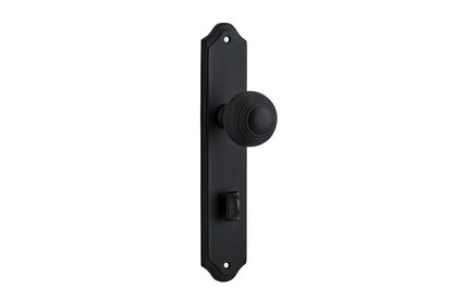 Iver Guildford Door Knob Shouldered Latch Pair, Passage Kit, Privacy Kit , Entrance Kit with High Security Lock -Matt Black