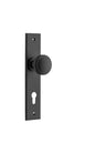 Iver Paddington  Door Knob Chamfered Latch Pair, Passage Kit, Privacy Kit , Entrance Kit with High Security Lock -Matt Black