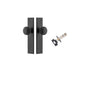Iver Paddington  Door Knob Chamfered Latch Pair, Passage Kit, Privacy Kit , Entrance Kit with High Security Lock -Matt Black