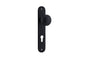 Iver Paddington  Door Knob Oval Latch Pair, Passage Kit, Privacy Kit , Entrance Kit with High Security Lock - Matt Black