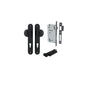Iver Paddington  Door Knob Oval Latch Pair, Passage Kit, Privacy Kit , Entrance Kit with High Security Lock - Matt Black