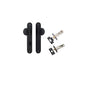 Iver Paddington  Door Knob Oval Latch Pair, Passage Kit, Privacy Kit , Entrance Kit with High Security Lock - Matt Black