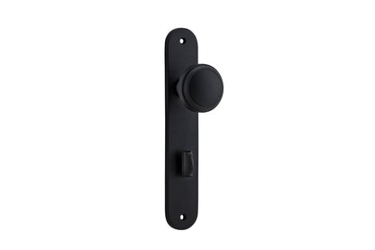 Iver Paddington  Door Knob Oval Latch Pair, Passage Kit, Privacy Kit , Entrance Kit with High Security Lock - Matt Black