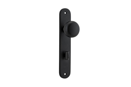 Iver Cambridge Door Knob Oval Concealed Fix Pair, Passage Kit, Privacy Kit , Entrance Kit with High Security Lock - Matt Black
