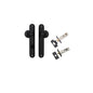 Iver Guildford Door Knob Oval Latch Pair, Passage Kit, Privacy Kit , Entrance Kit with High Security Lock -Matt Black