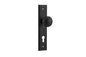 Iver Paddington  Door Knob Stepped Latch Pair, Passage Kit, Privacy Kit , Entrance Kit with High Security Lock - Matt Black