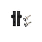 Iver Paddington  Door Knob Stepped Latch Pair, Passage Kit, Privacy Kit , Entrance Kit with High Security Lock - Matt Black