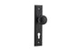 Iver Cambridge Door Knob Stepped Latch Pair, Passage Kit, Privacy Kit , Entrance Kit with High Security Lock - Matt Black