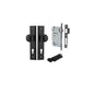 Iver Cambridge Door Knob Stepped Latch Pair, Passage Kit, Privacy Kit , Entrance Kit with High Security Lock - Matt Black