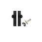 Iver Cambridge Door Knob Stepped Latch Pair, Passage Kit, Privacy Kit , Entrance Kit with High Security Lock - Matt Black