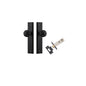 Iver Guildford Door Knob Stepped Latch Pair, Passage Kit, Privacy Kit , Entrance Kit with High Security Lock - Matt Black