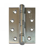 Lohala Hinge Stainless Steel 304 ,2BB Heavy Duty 100mm x100mm x 3.0mm & 100mm x 75mm x 3.0mm Fixed Button Pin Satin