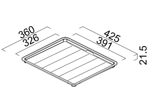 BURNS & FERALL ZOMODO PVD DRAINER TRAY - BLACK PEARL ,EUREKA GOLD & RIO BRONZE